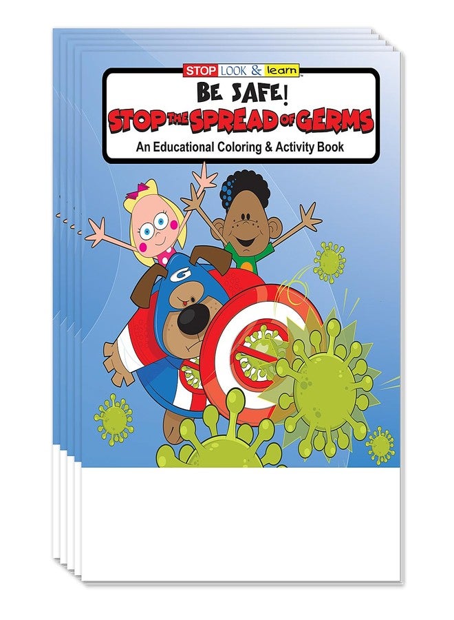 ZOCO Stop The Spread Coloring Books for Kids (25 Bulk Pack, Without Crayons) Public Health Handouts for Schools, Pediatricians & Pharmacies - Hand‑Washing, Cough/Sneeze Hygiene Activities - Image 1